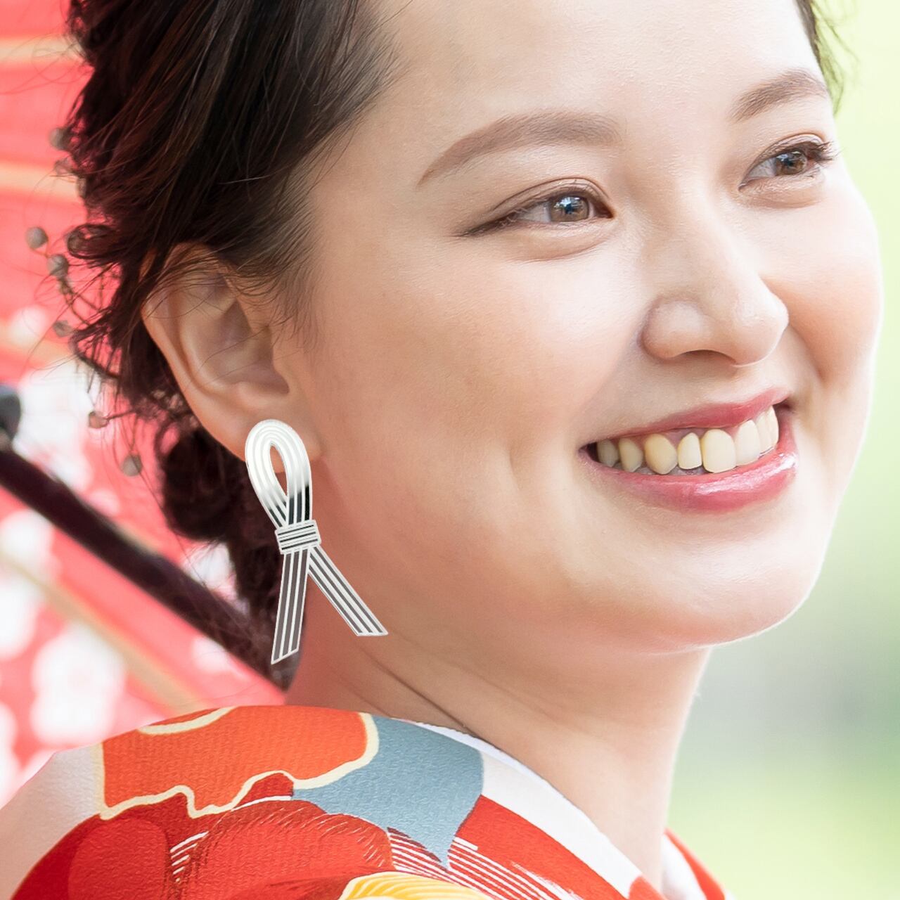 水引 リボン［ピアス/イヤリング］ | Aer［アエル］｜あなたが纏う空気