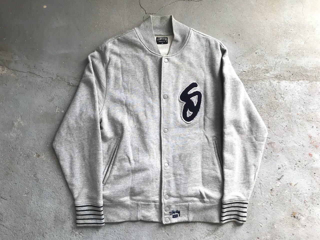 Stussy sweat stadium jacket