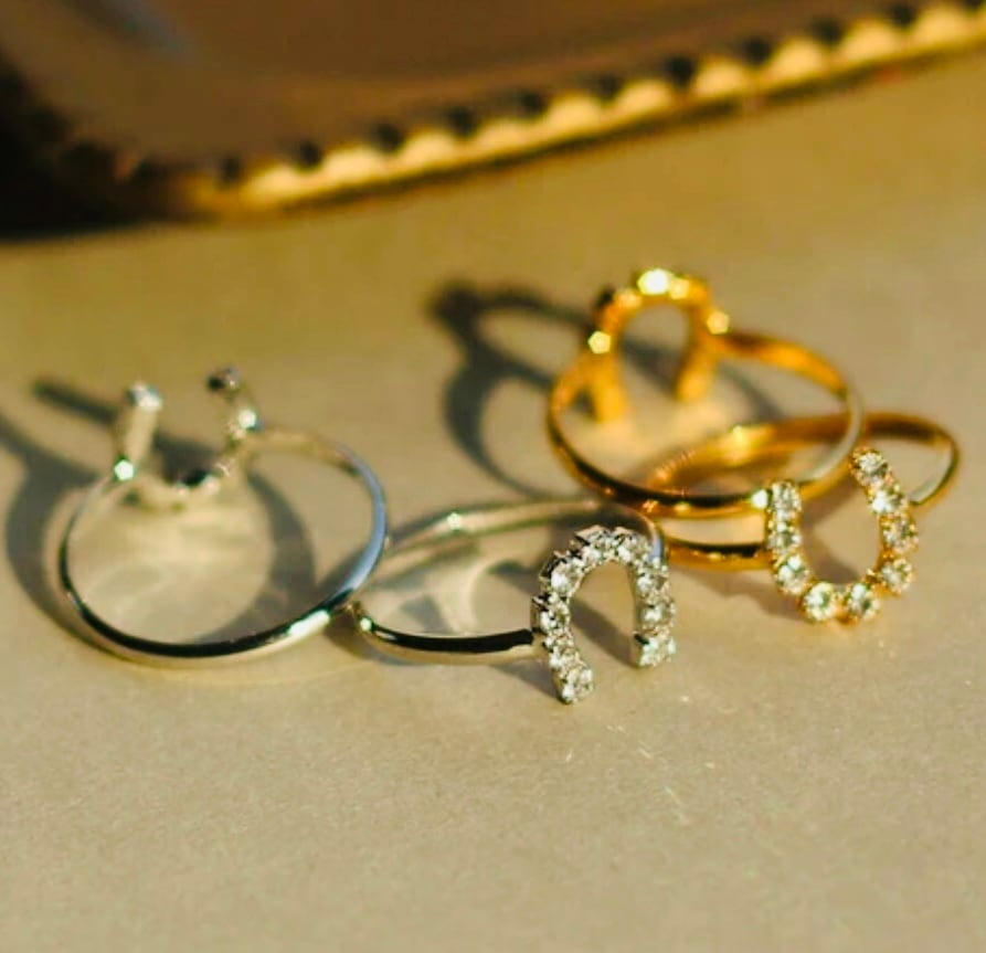 馬蹄 ホースシュー ピンキーリング