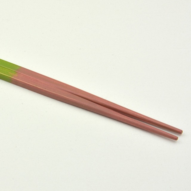 利休箸「桃緑」