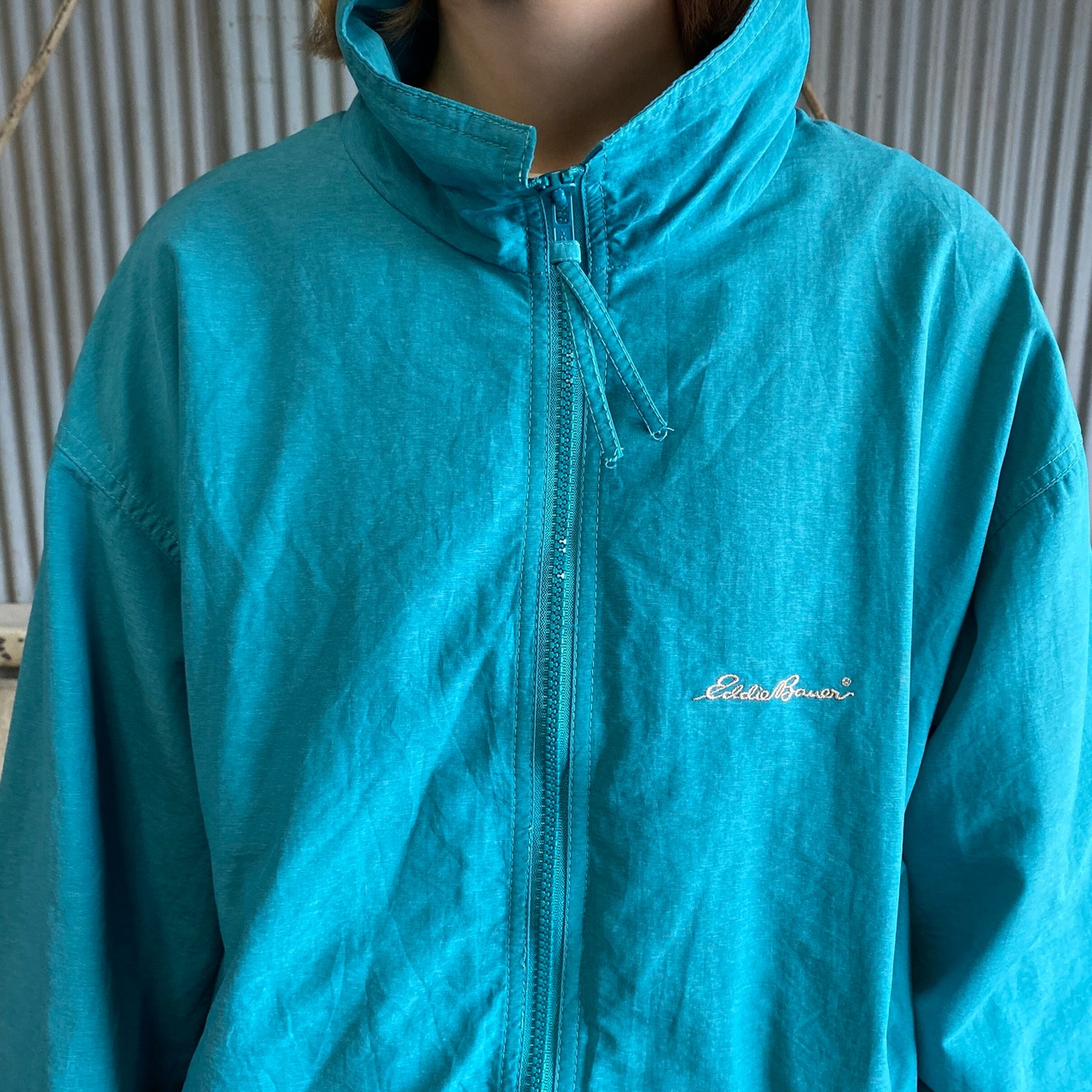 USA製 80年代 Eddie Bauer エディーバウアー ナイロンジャケット 