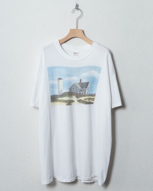 landscape printed T-shirt / single stitch / Made In USA