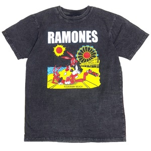 ロックTシャツ バンドTシャツ ラモーンズ 半袖 メンズ レディース ストーンウォッシュ パンク FGRT15-59