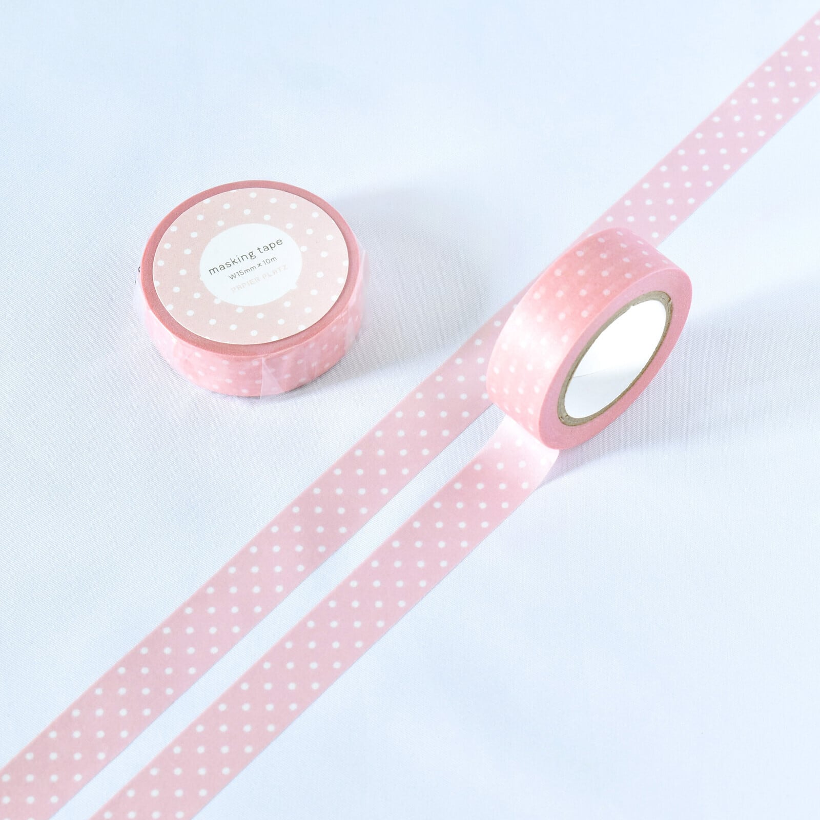 パピアプラッツ ドット・ももいろ 15mmマスキングテープVol.1 PA09