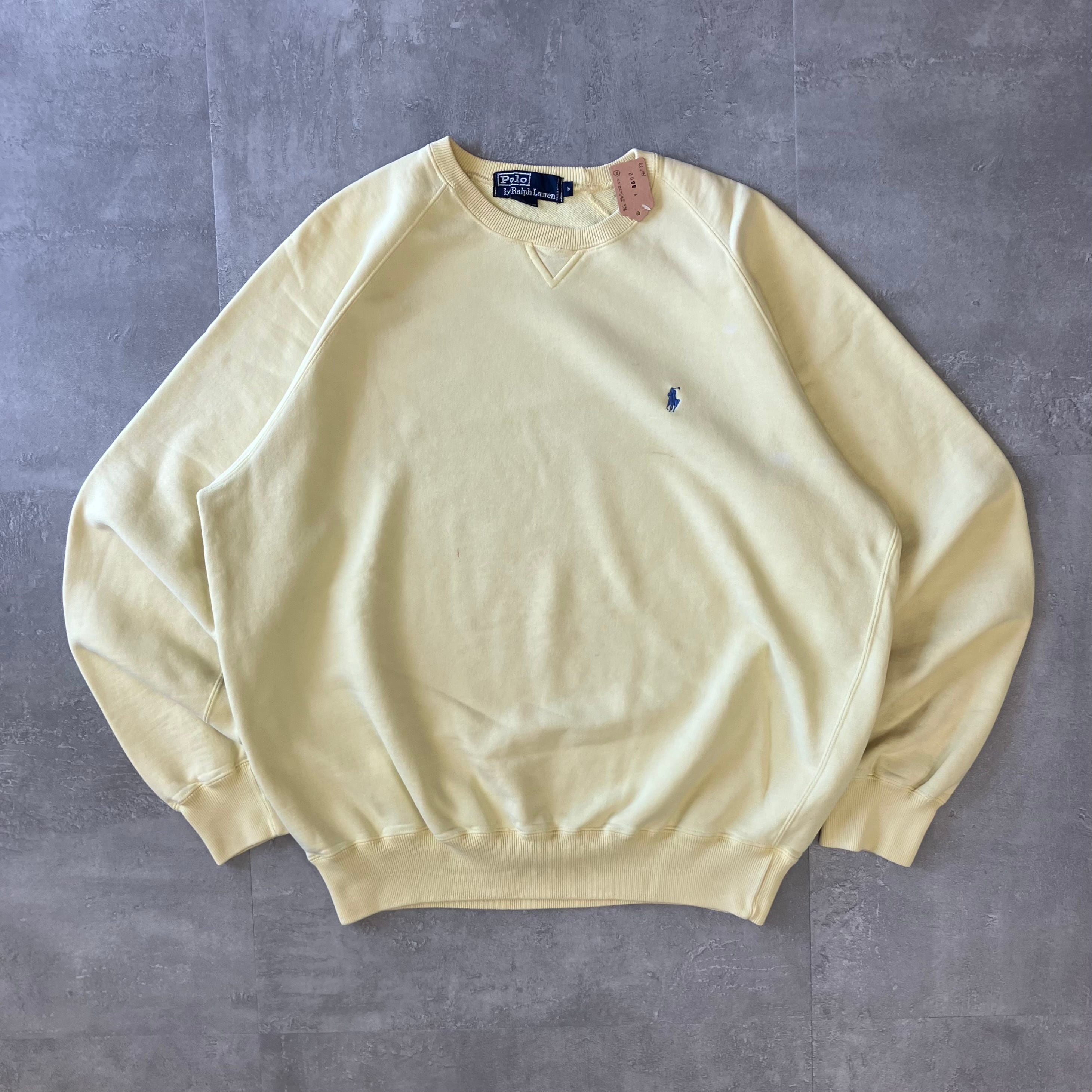 POLO Ralph Lauren 90s スウェット ラグランスリーブ 前V M No.738
