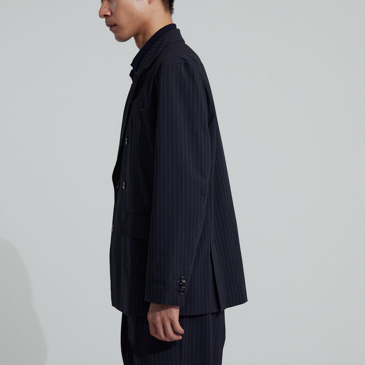 PIN STRIPE W-BREASTED JK / ピンストライプダブルブレストジャケット