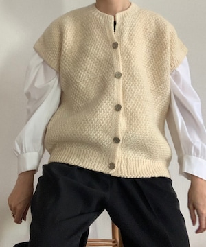 【送料無料】Hand made knit vest