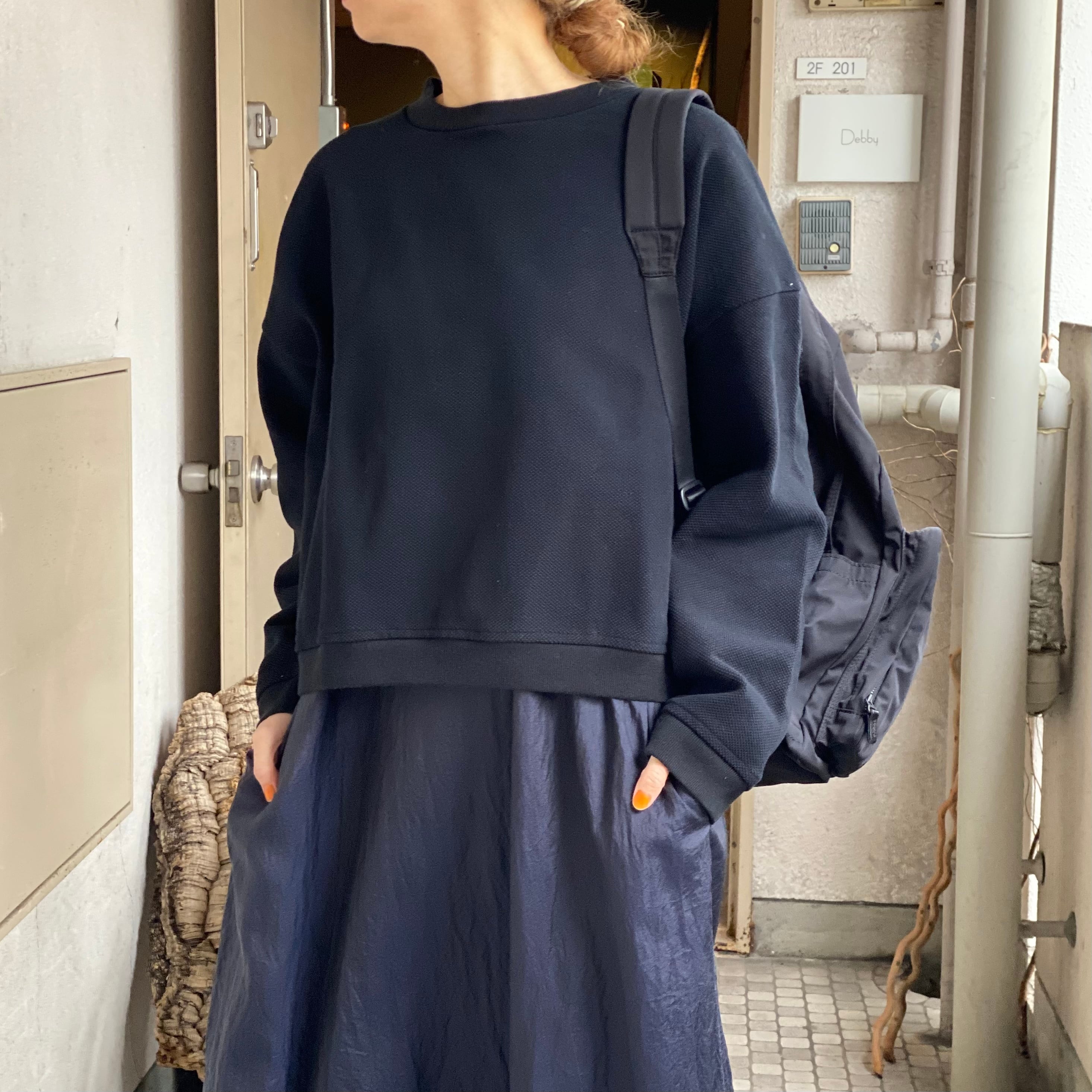 AMIACALVA N/C CLOTH BACK PACK ネイビー 再入荷AMIACALVA(アミアカルヴァ) Gabardine Backpack black | Debby