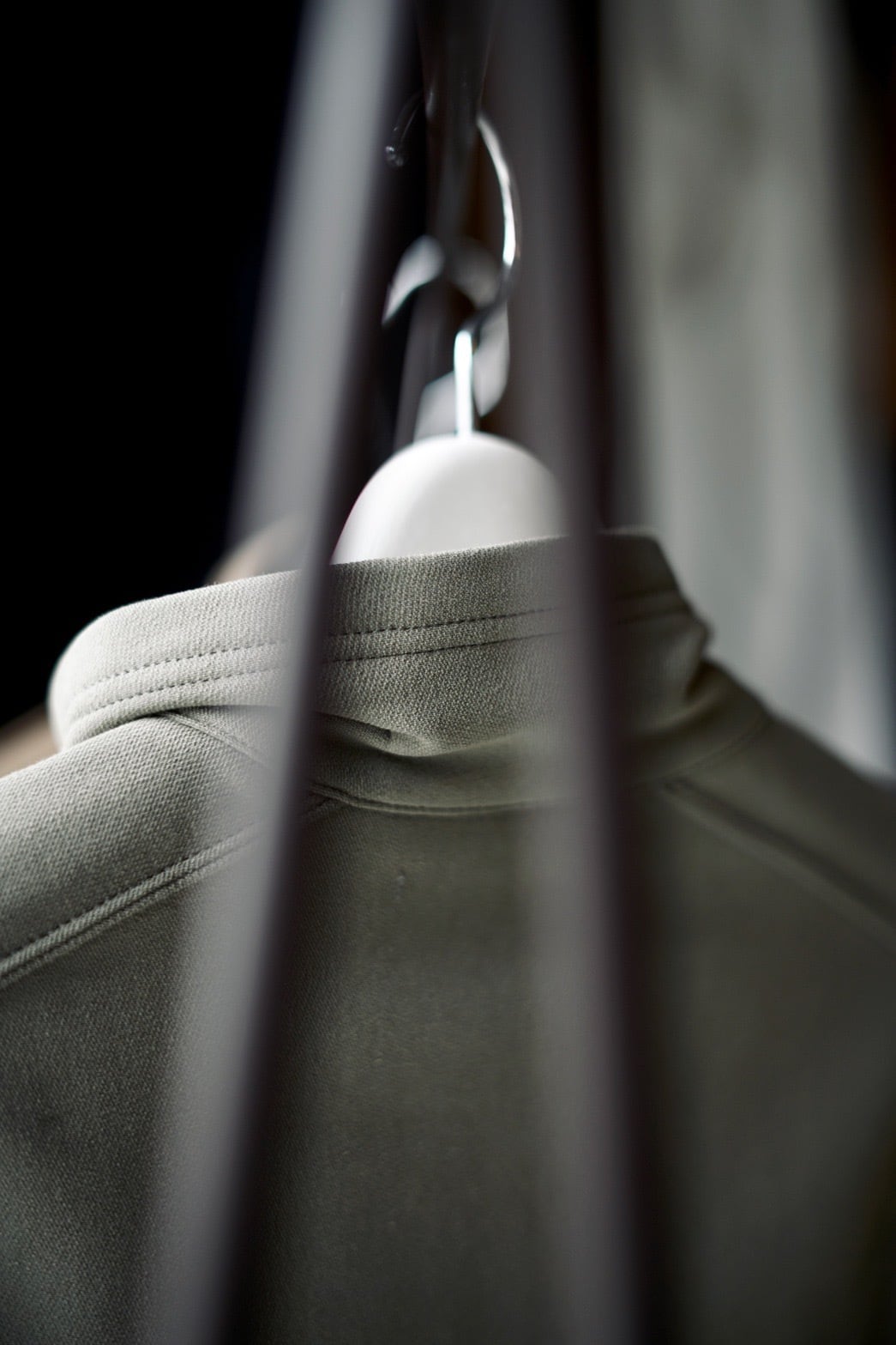 FUMIKA_UCHIDA / FRENCH TERRY HALF-ZIP BODYSUIT ( SAGE, MOCHA