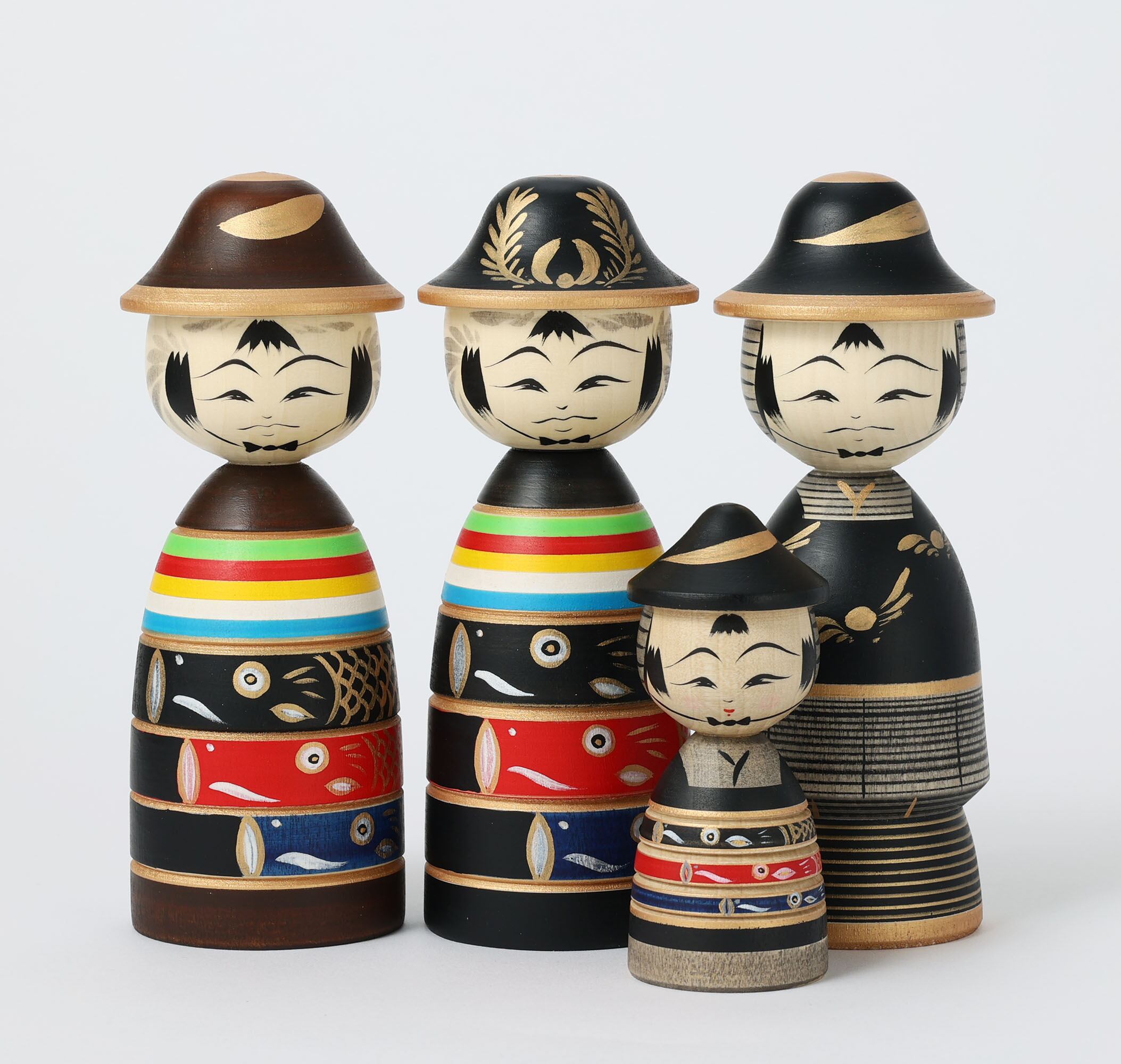 武者こけし】作並系 平賀輝幸工人 19.5cm | Samurai kokeshi doll, by