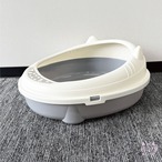 にゃんこトイレ（ねこ耳①）〈グレー〉