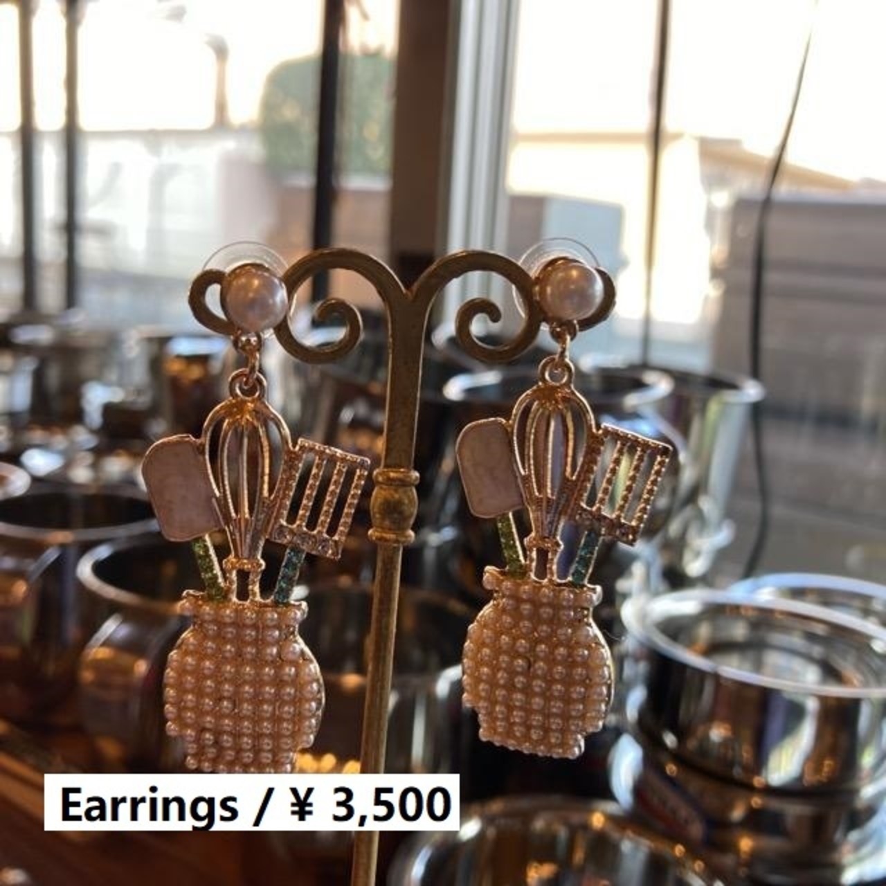 TOPANGA Jewelry　キラキラキッチンツールピアス