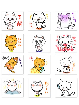 LINEスタンプ8個制作致します