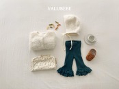 ベルベベ / valubebe / フリルレースブーツカット / 韓国子供服 / ベビー|キッズ / 26winter〖取寄〗*6M~S*