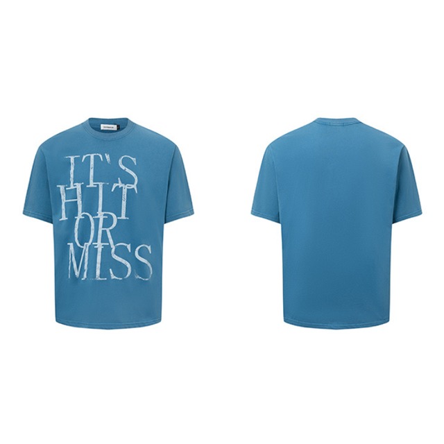 big logo print short sleeve tee　ビッグロゴプリント半袖ティー　J1198