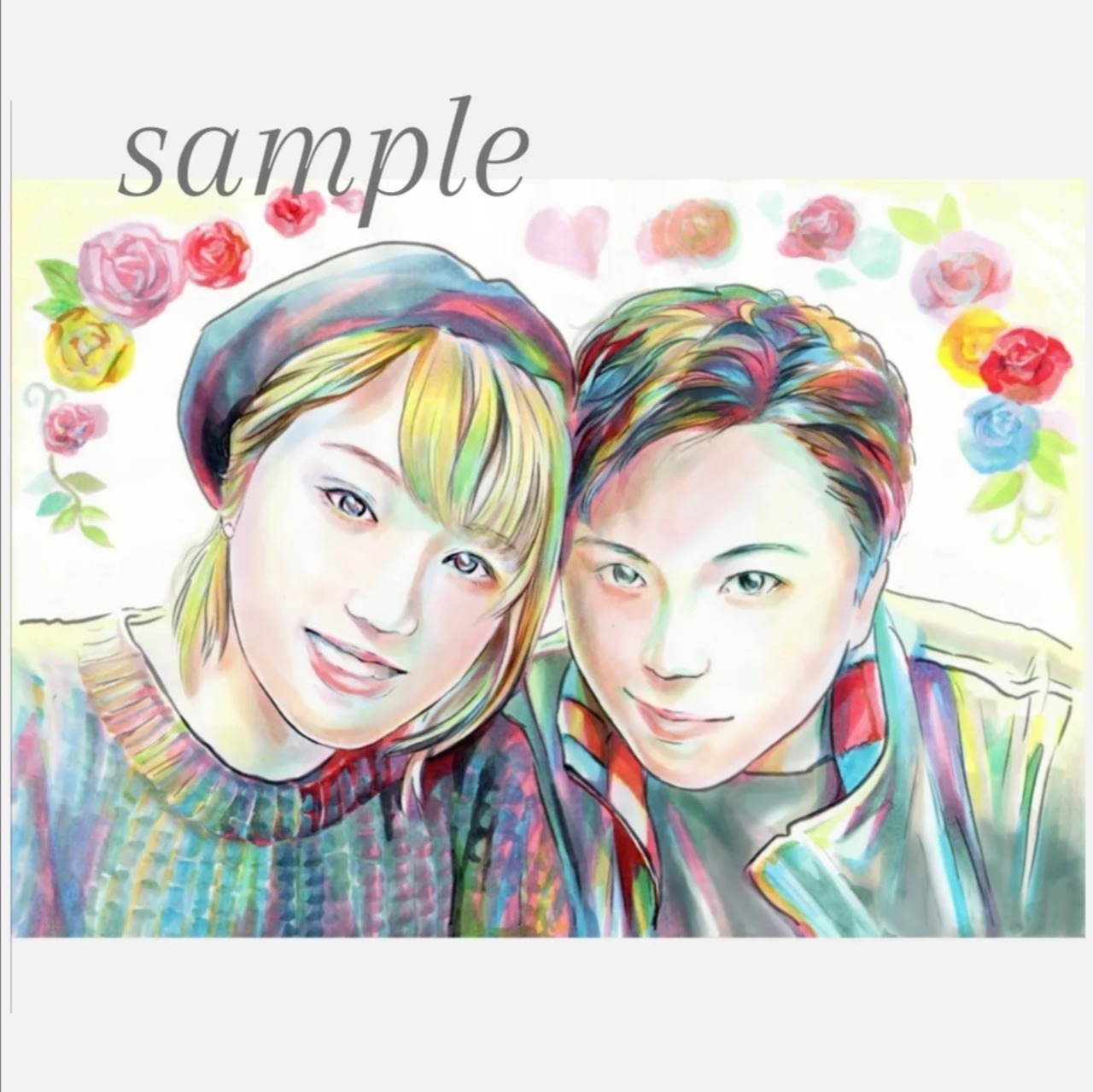 似顔絵イラストオーダー今月あと2件のみ受け付けます | Coas 