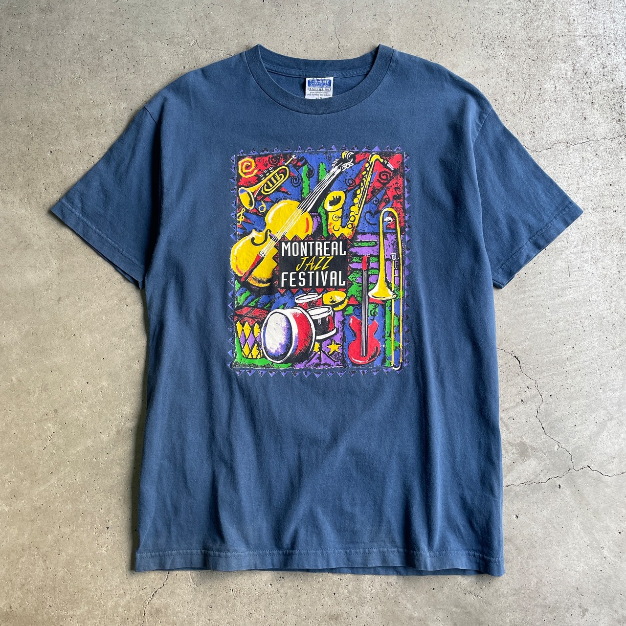 90年代 カナダ製 jazz MONTREAL FESTIVAL ジャズ アートプリントT 