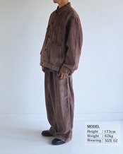 ANACHRONORM / FADED SULFUR DYED LINEN UTILITY JACKET