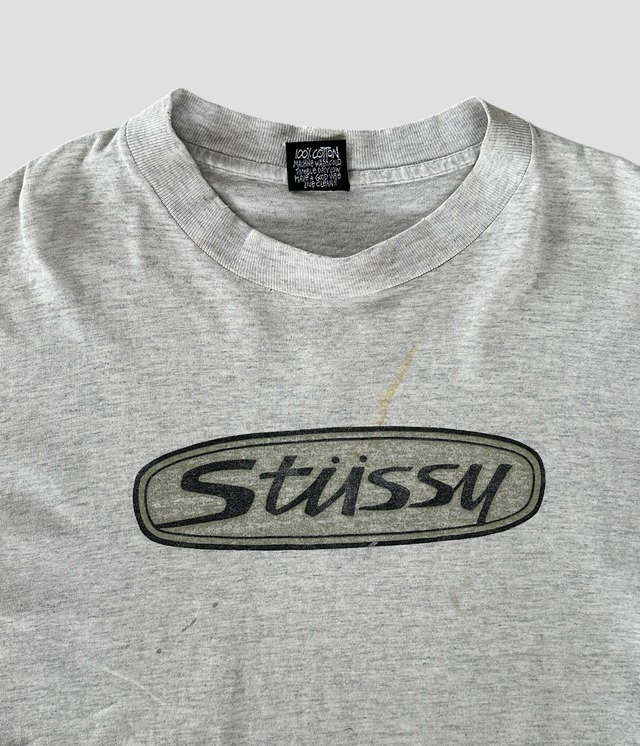 -Stussy- Vintage 80-90s L Print T-shirt made in USA