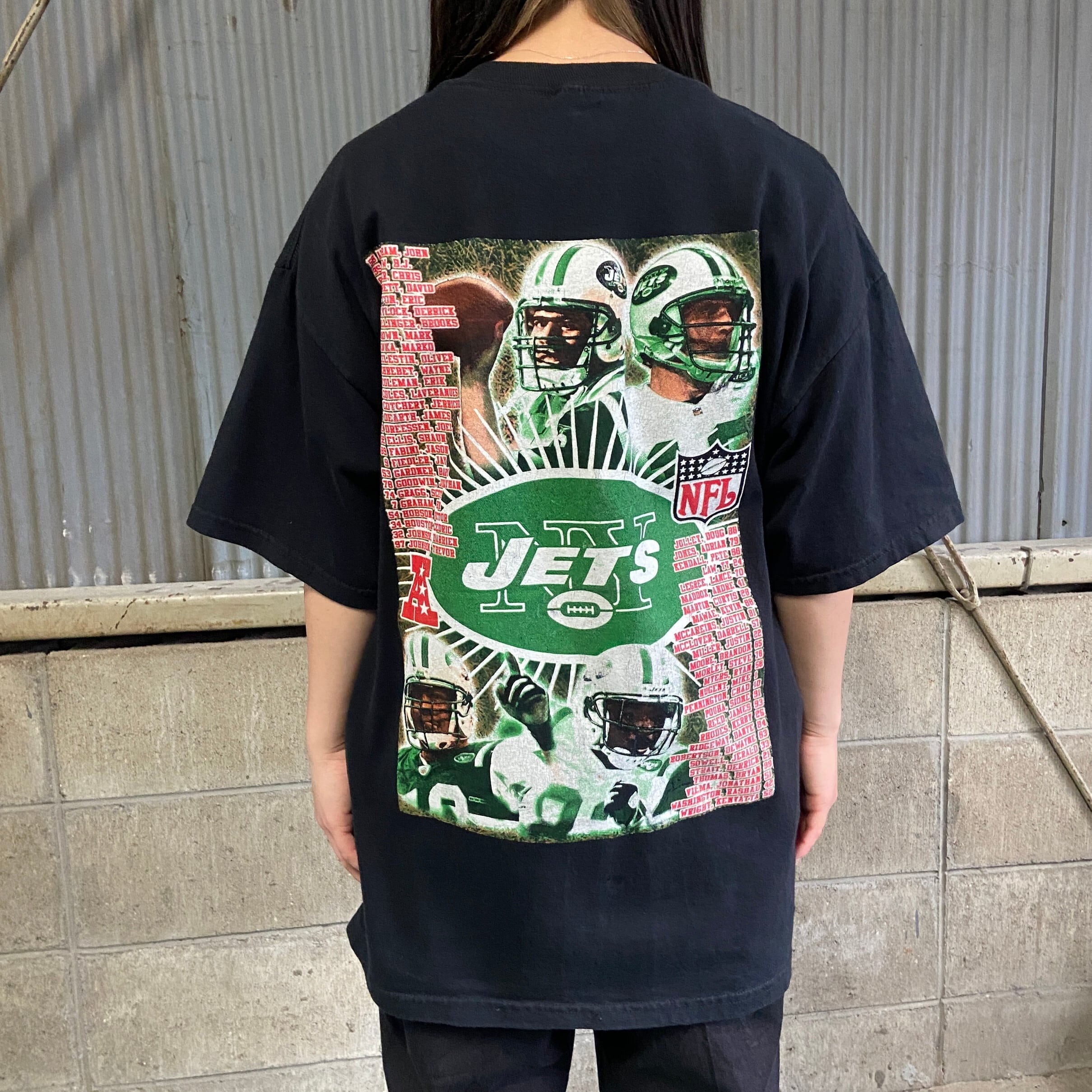 【NFL】アメフトニューヨーク・ジェッツ 21番 シャツ LサイズBG44 NFL】アメフトニューヨーク・ジェッツ 21番 シャツ LサイズBG44 NFL