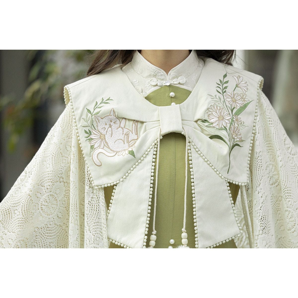 森ガール刺繡ケープセットアップ | Maiden's Rêve