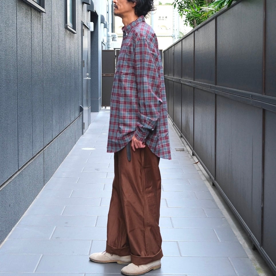 KENNETH FIELD(ケネスフィールド) /ROOMY B.D SHIRTSⅡ-RED-(7) | Signs