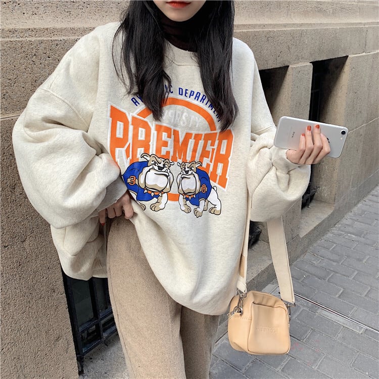 RAUGH トレーナー　Big Logo Sweat Shirt yellowメンズ