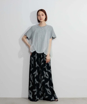 2605147 オーバーチュールスカラップTシャツ gray