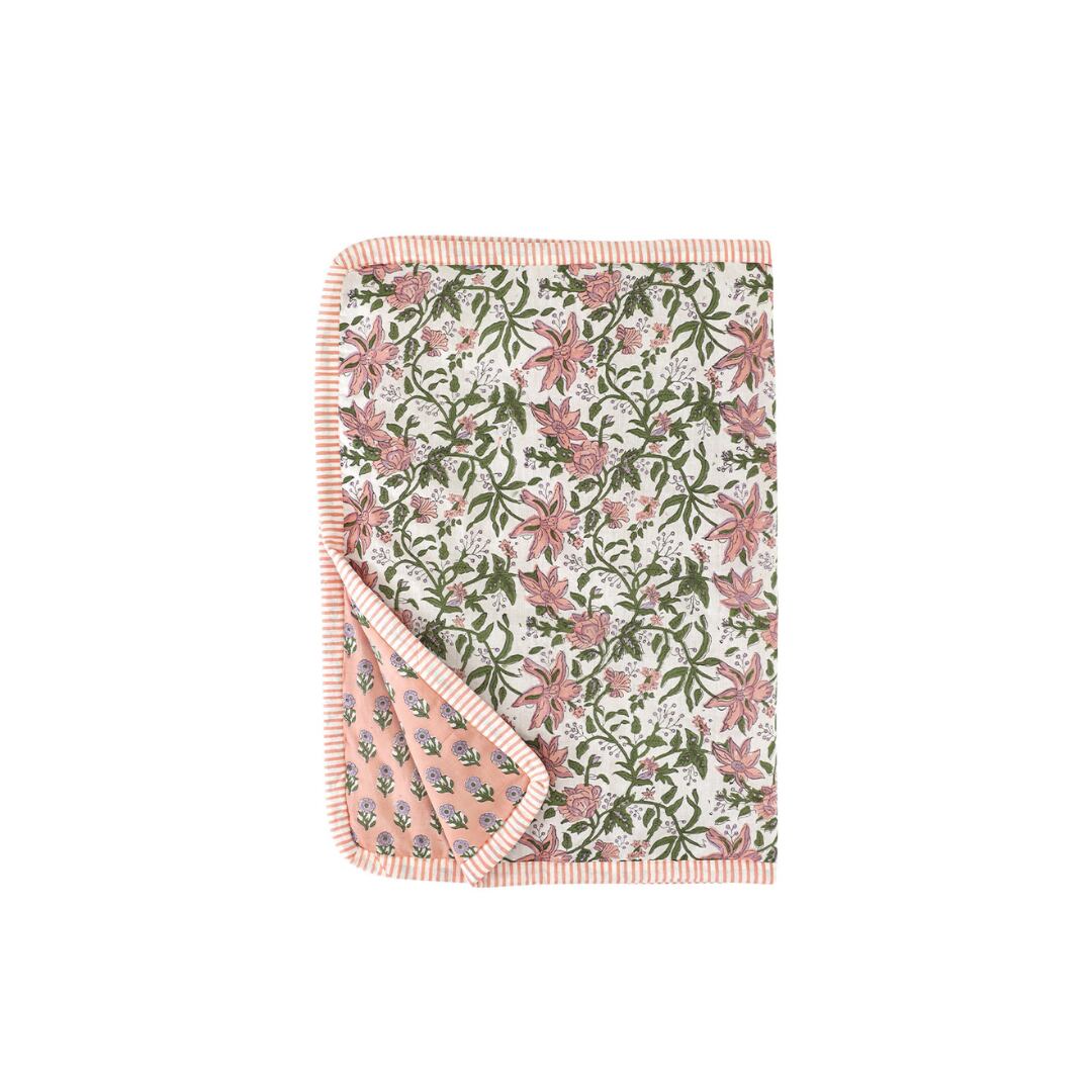 カリーノブロックプリント ケットS ライラックピンク