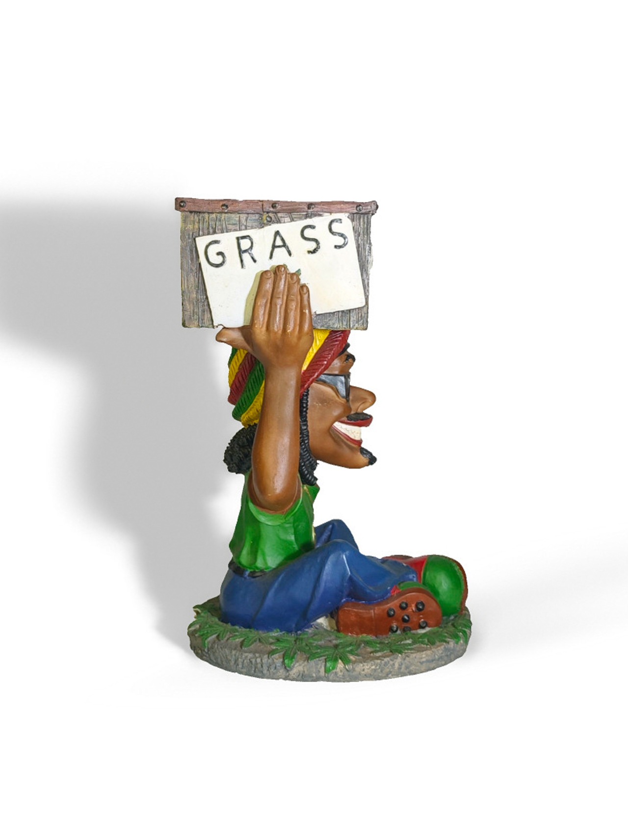 ヴィンテージ雑貨 ラスタマン GRASS フィギュア 置物（レゲエ／ラスタカラー）