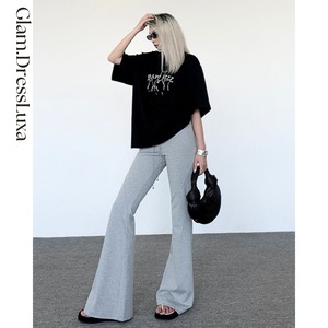 センターシーム・slim flareパンツ/3color_P68