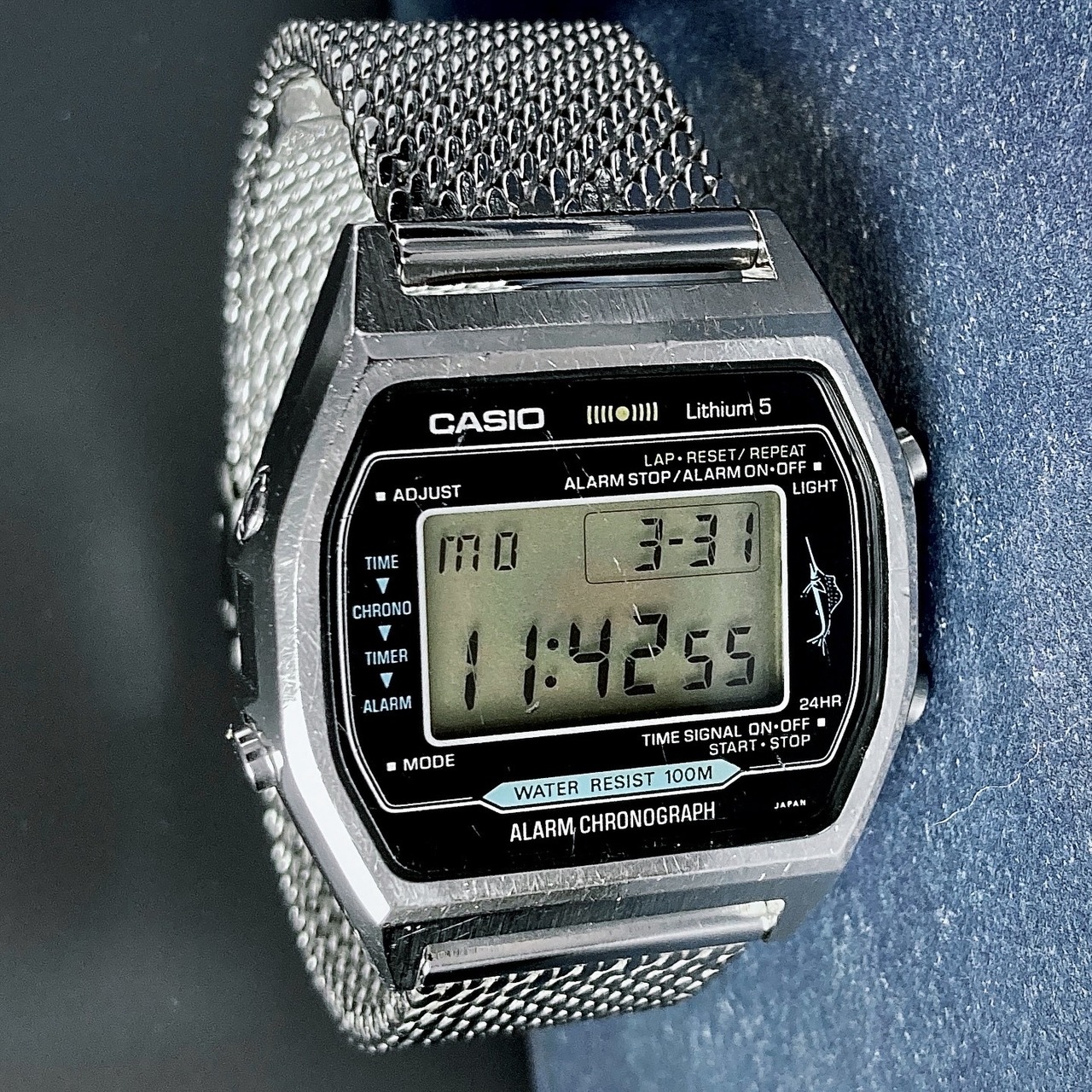 商品番号101 casio H101黒 marlin | ふるカシ時計