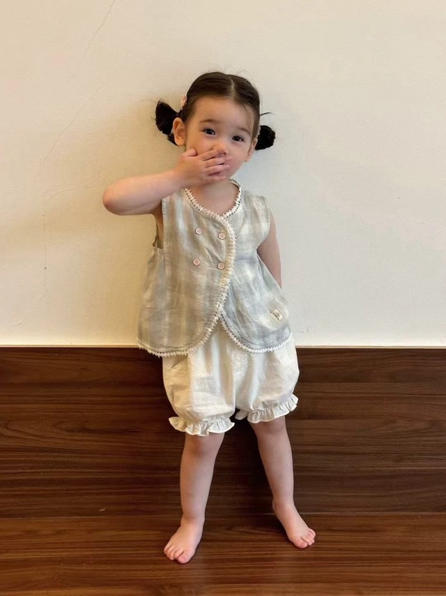 ꒰ 即納 ꒱ Shirring Sleeveless one-piece