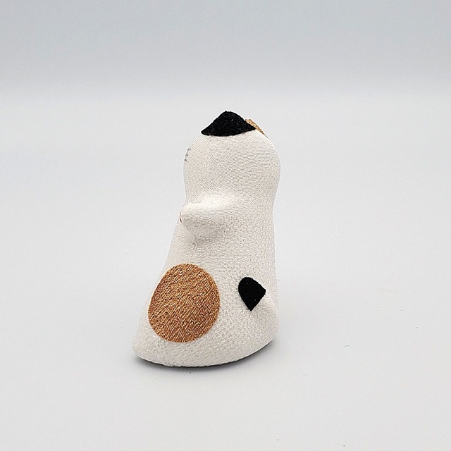 ちりめんのカワイイのぞき動物シリーズ(三毛)