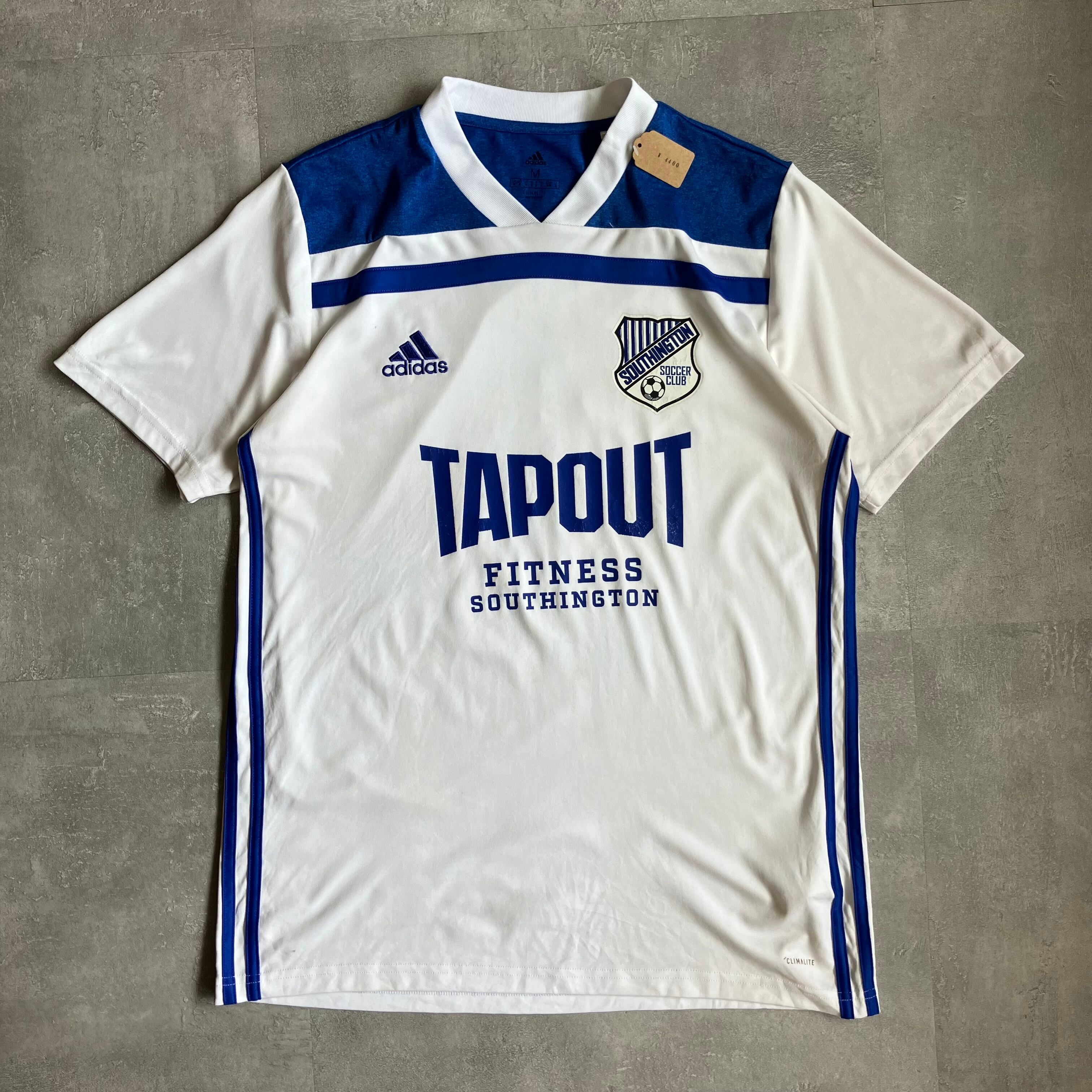 《M size》adidas アディダス サッカーシャツ プリント No.3501