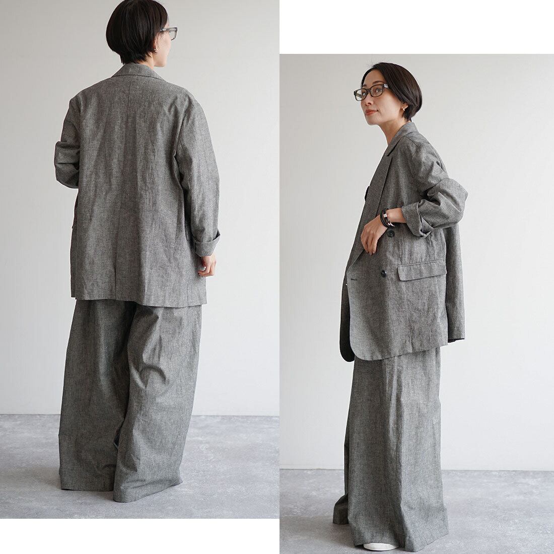 FASHFREN 麻混ライトジャケット 麻混ライトジャケット | FASHFREN/ファッシュフレン