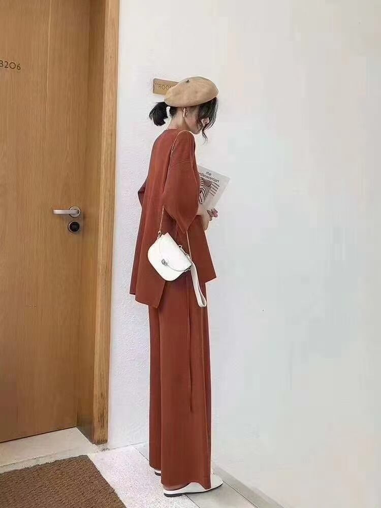 ワイドパンツ ニットセットアップ　AJ12541-C8494