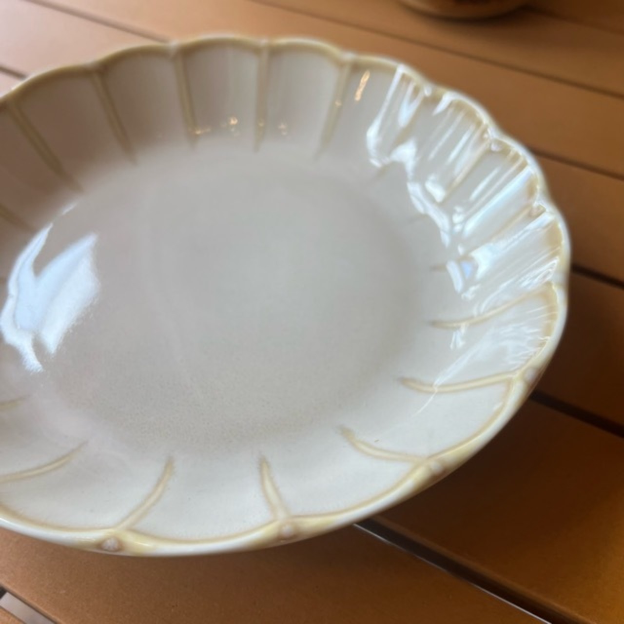 Vintage深皿　White　美濃焼　白　ケーキ皿　ボウル　パスタ皿　深皿　和食器　陶器　織部