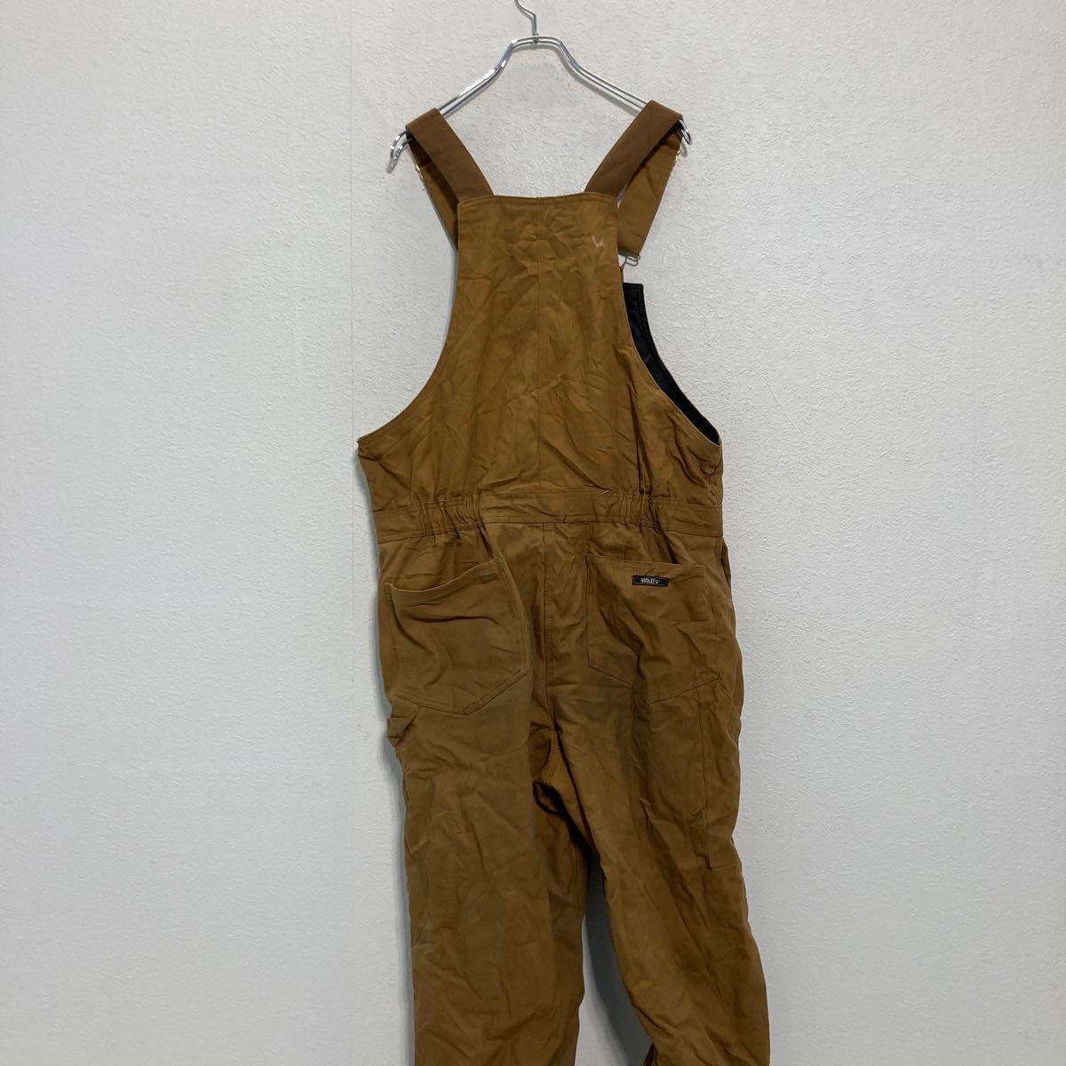 Walls ダック 中綿 オーバーオール W42 ウォールズ ワーク キャメル