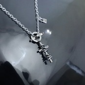 THORNY CROSS T-BAR NECKLACE / ソーニークロスTバーネックレス