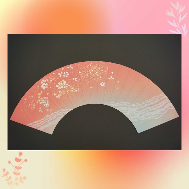 扇面折地　C-No.10