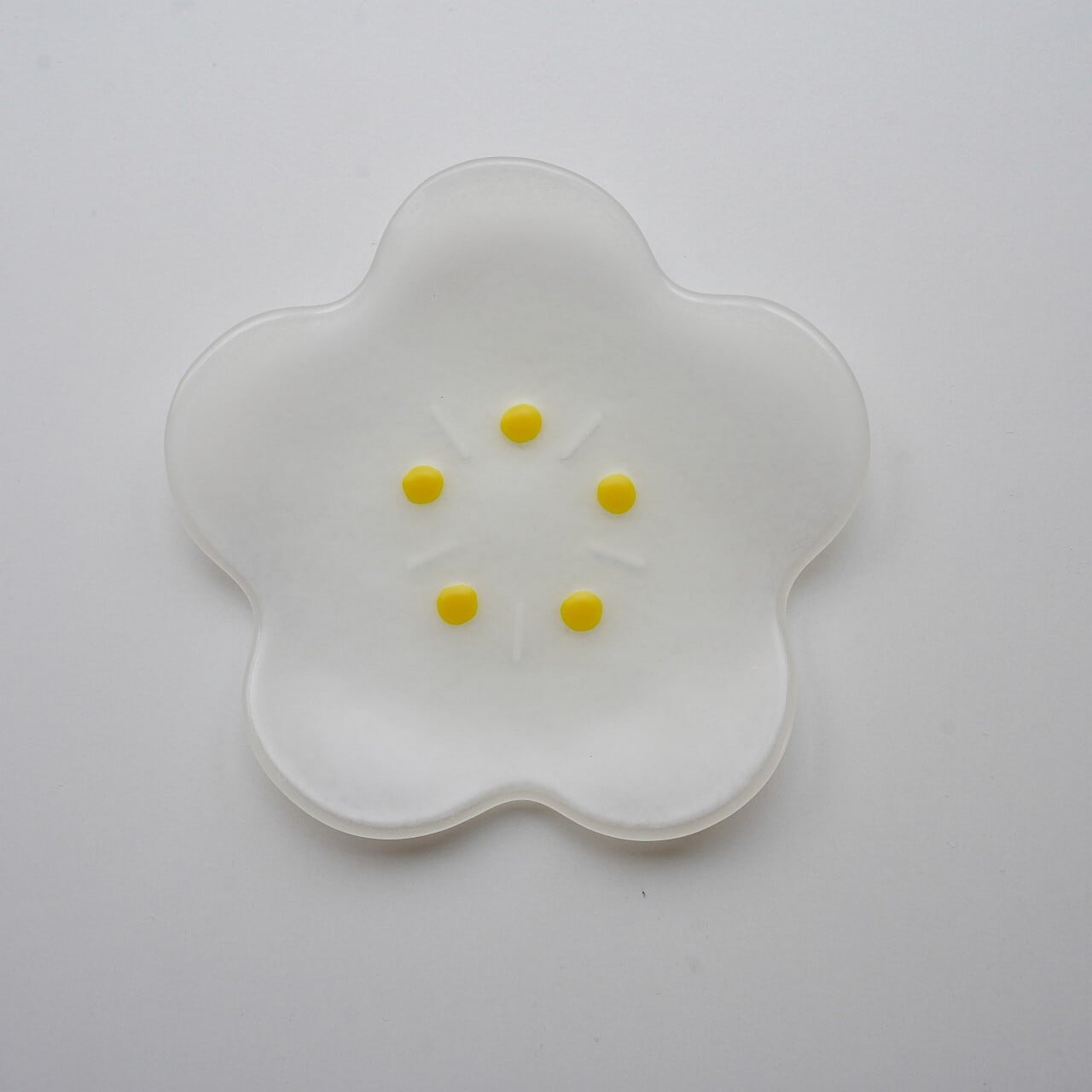 【あおの めぐみ】花型中皿 4-1 W