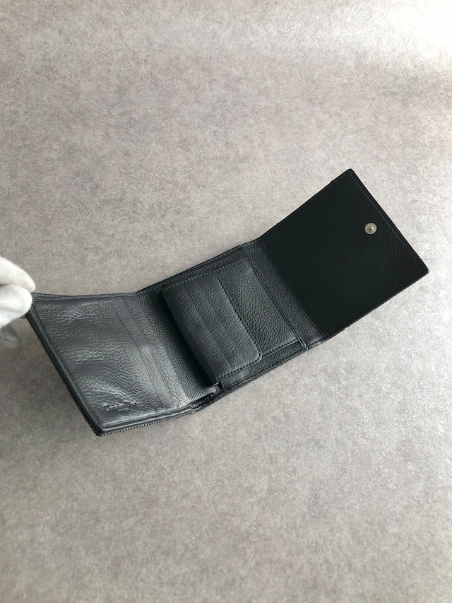 Christian Dior クリスチャン ディオール 財布 ブラック CDロゴ キャンバス 3つ折り vintage ヴィンテージ オールド 3wudpt