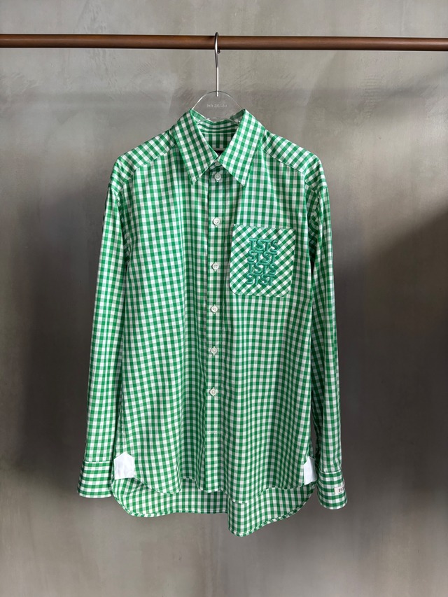 TSTS 【TSTS GINGHAM SHIRT -GREEN GINGHAM-】