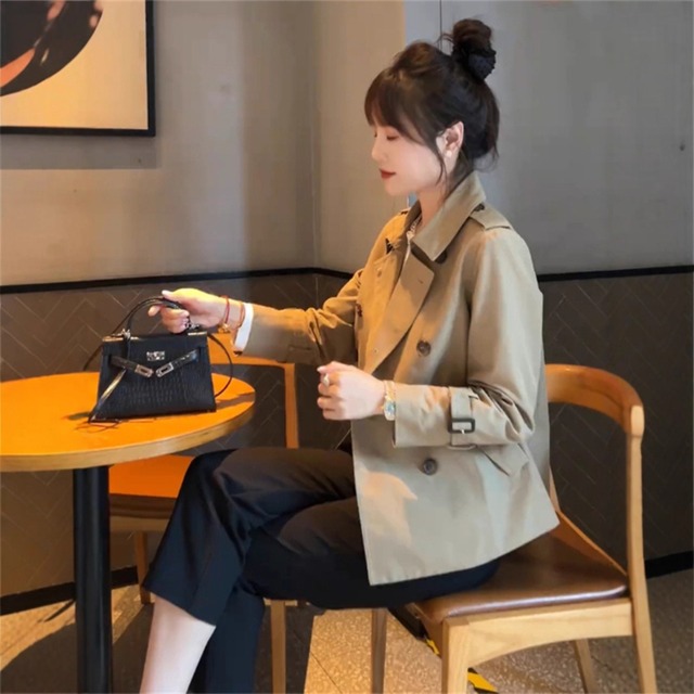【コート】 トレンチコート レディース きれいめ おしゃれ ショート 長袖 体型カバー 着痩せ ロング アウター 春 秋 冬 20代 30代 40代 50代 ウィンドブレーカートレンチコート スプリングコート シンプル ベージュ ブラック 黒 M L XL