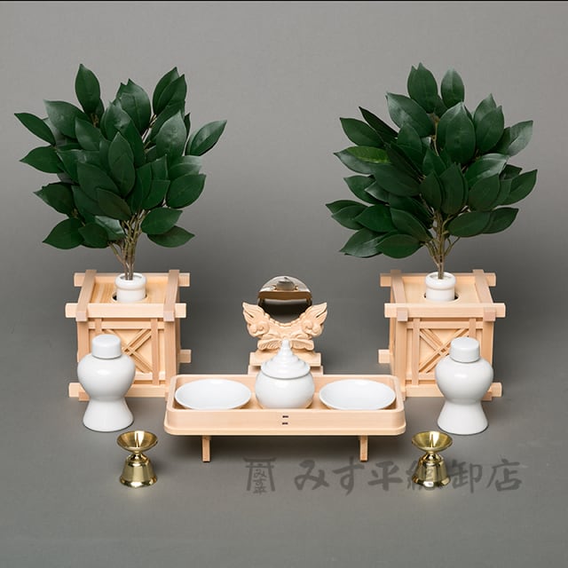 榊枠・神具セット(上) 棚板3尺用
