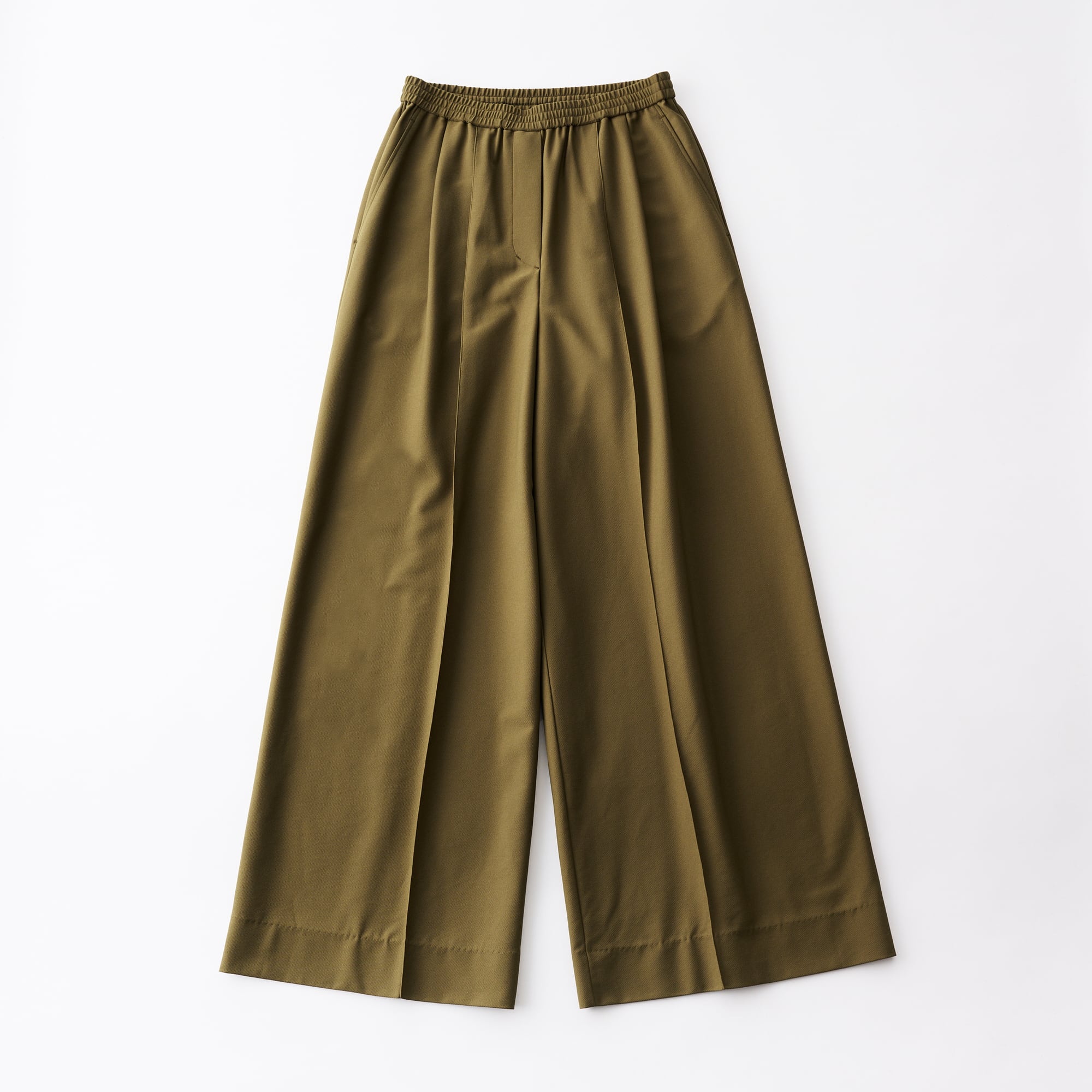 Cupro Twill Balancircular® Drawstring Easy Wide Pants | GGG ONLINE