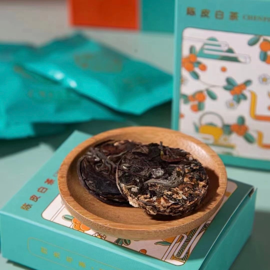 陳皮白茶 300g 茶餅 中国産 （番号A4859） 0f74fa203451c0e9fe4b25cdb04b21