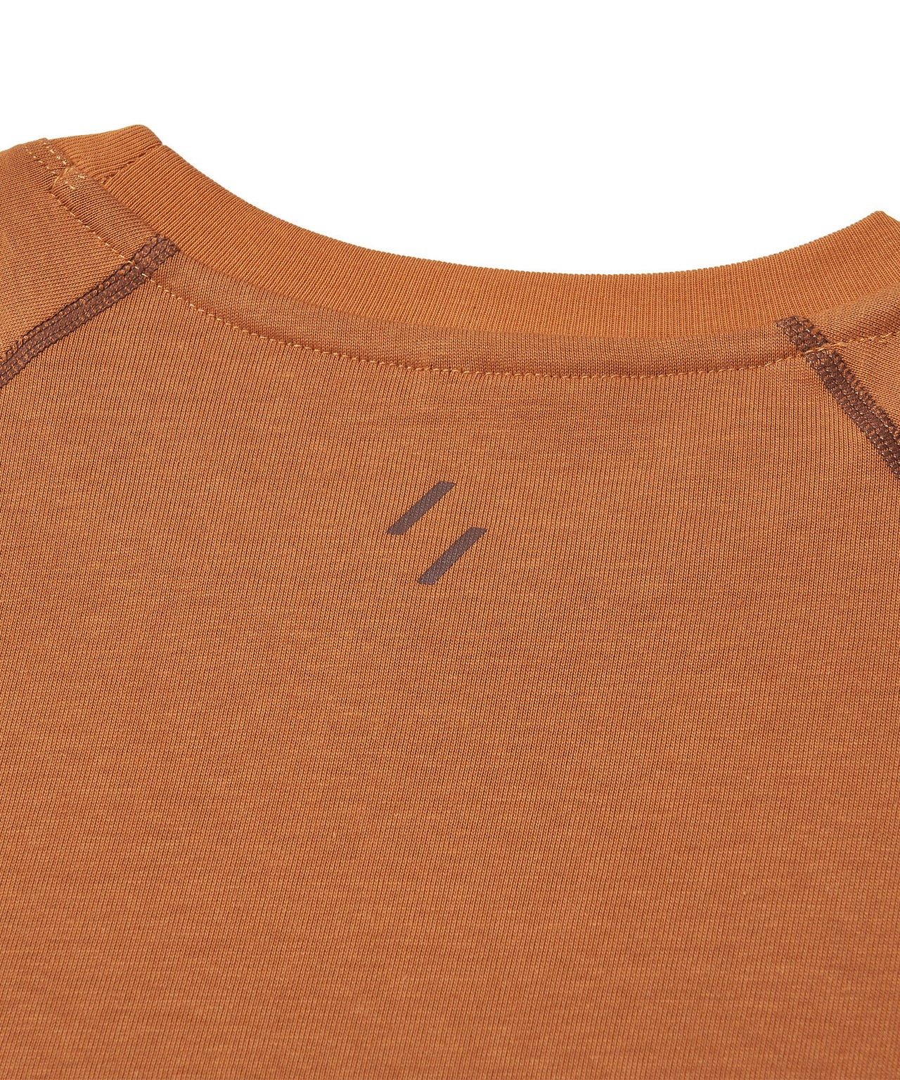 CONTRAST WONDER LONG SLEEVE T-SHIRT_ORANGE
