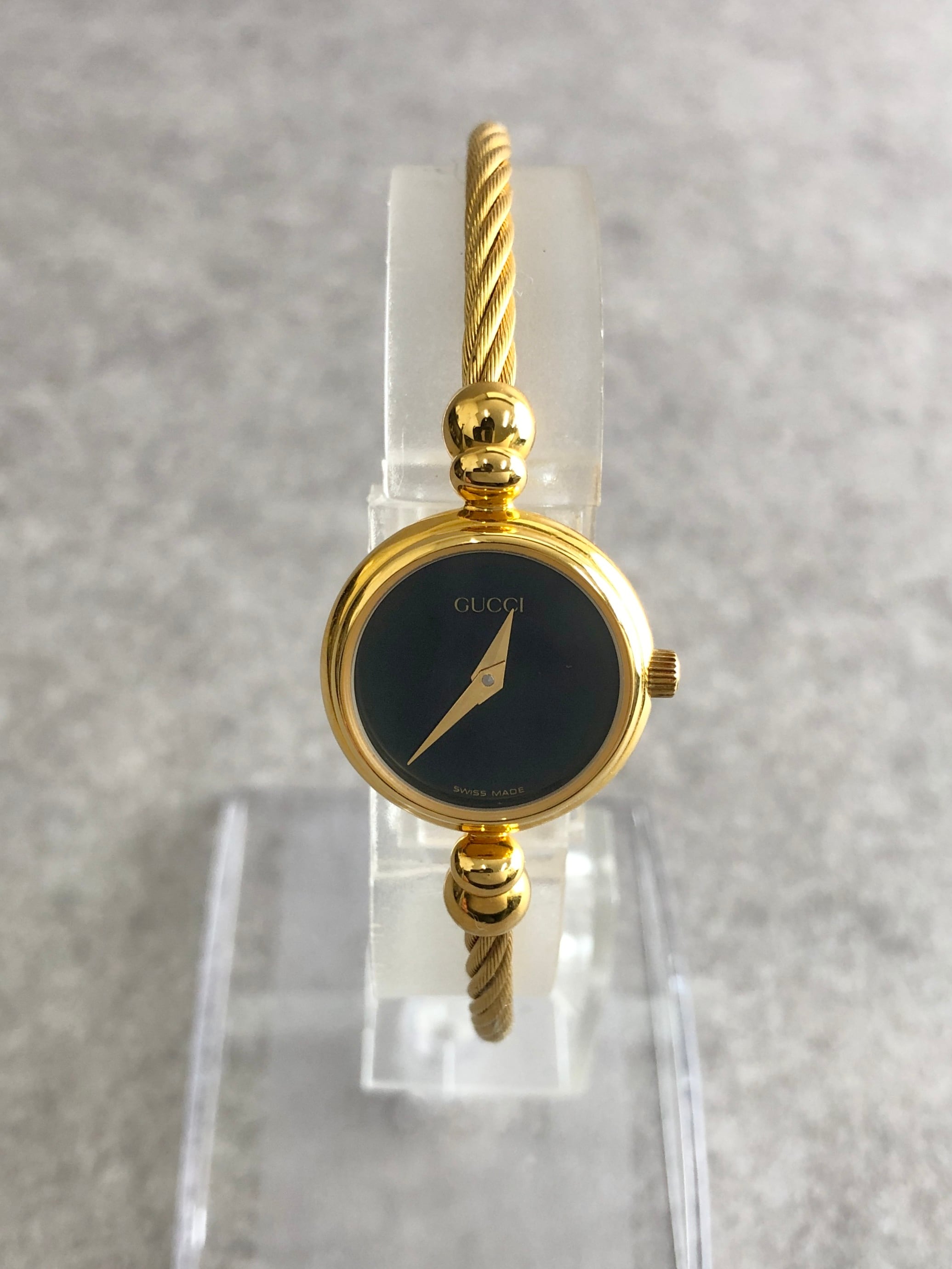 GUCCI グッチ 腕時計 ゴールド ラウンド ステンレススチール